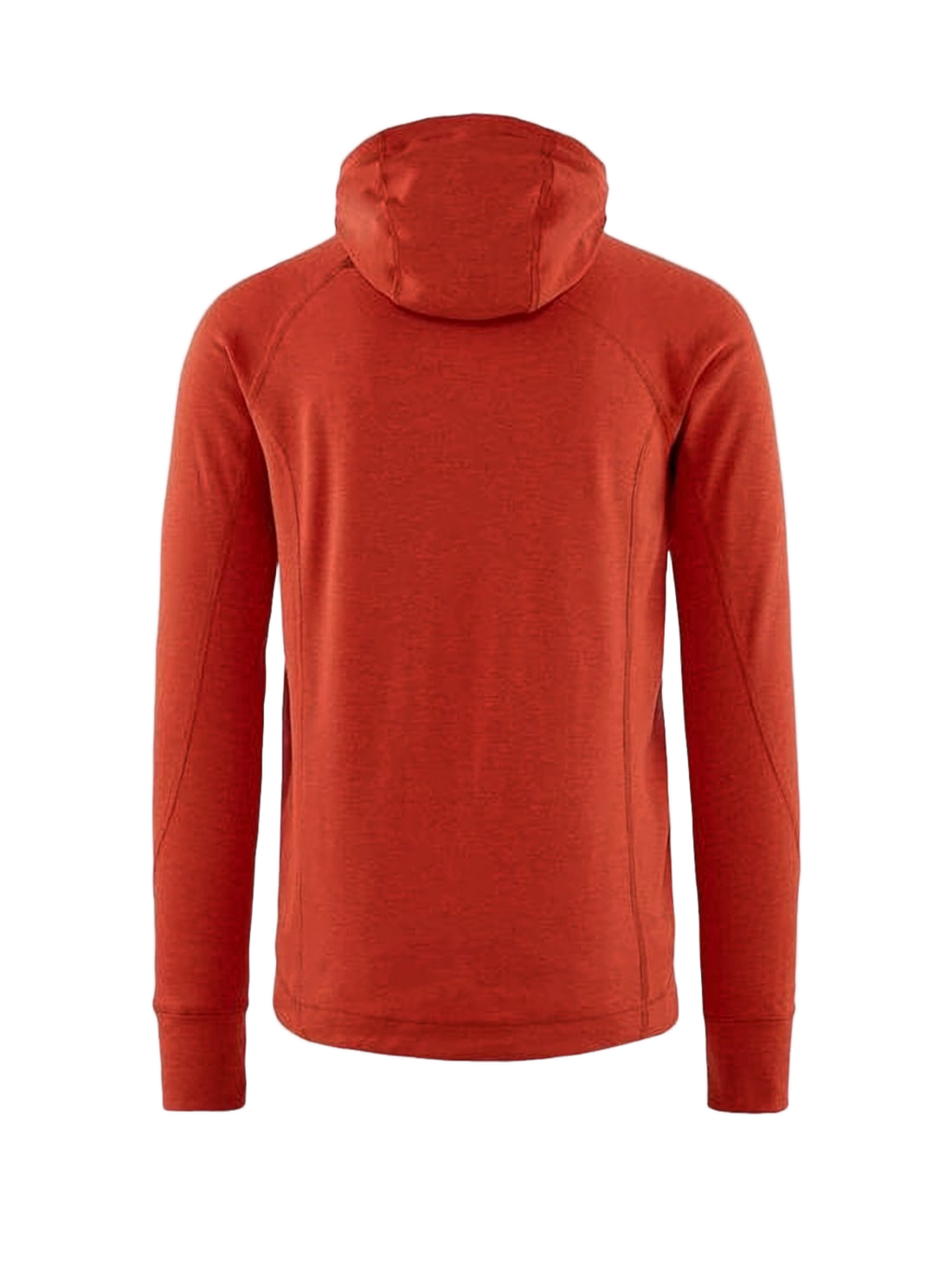 Minimalist Orange Klattermusen Jacket With Hood And Zippered Pockets