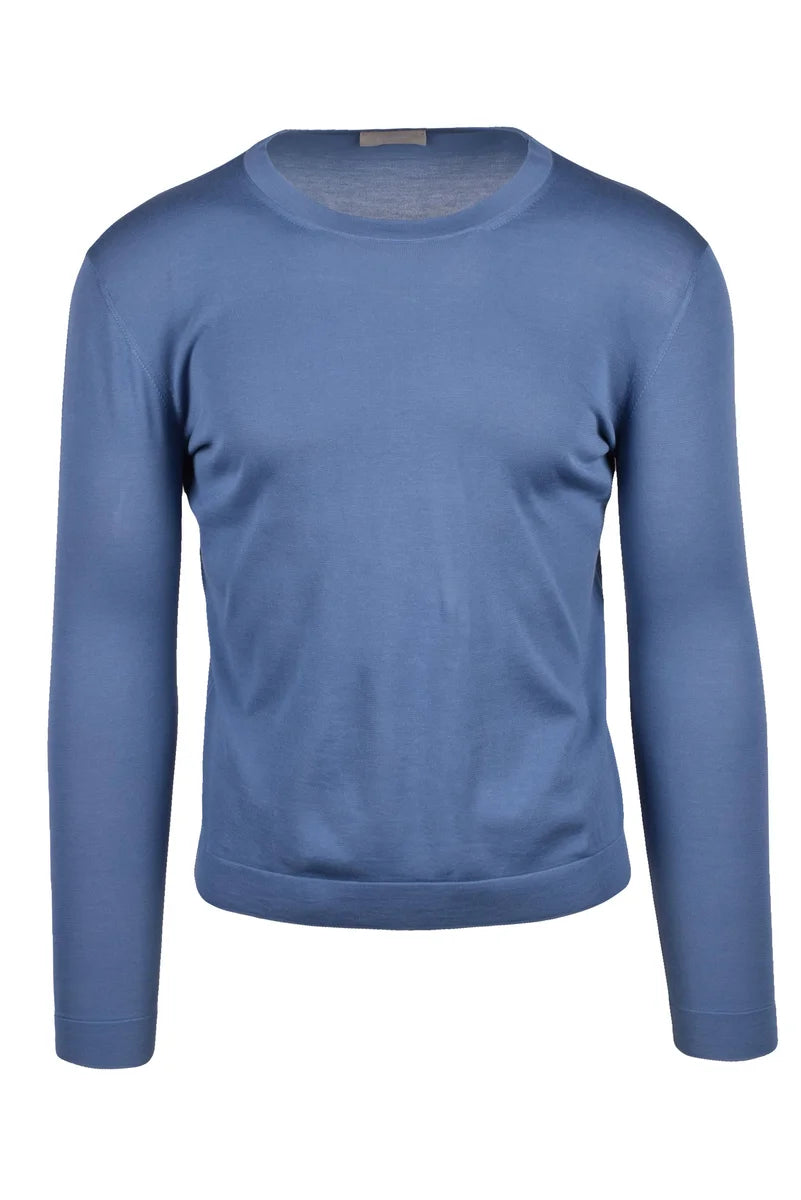 Blue Crew Neck Sweater