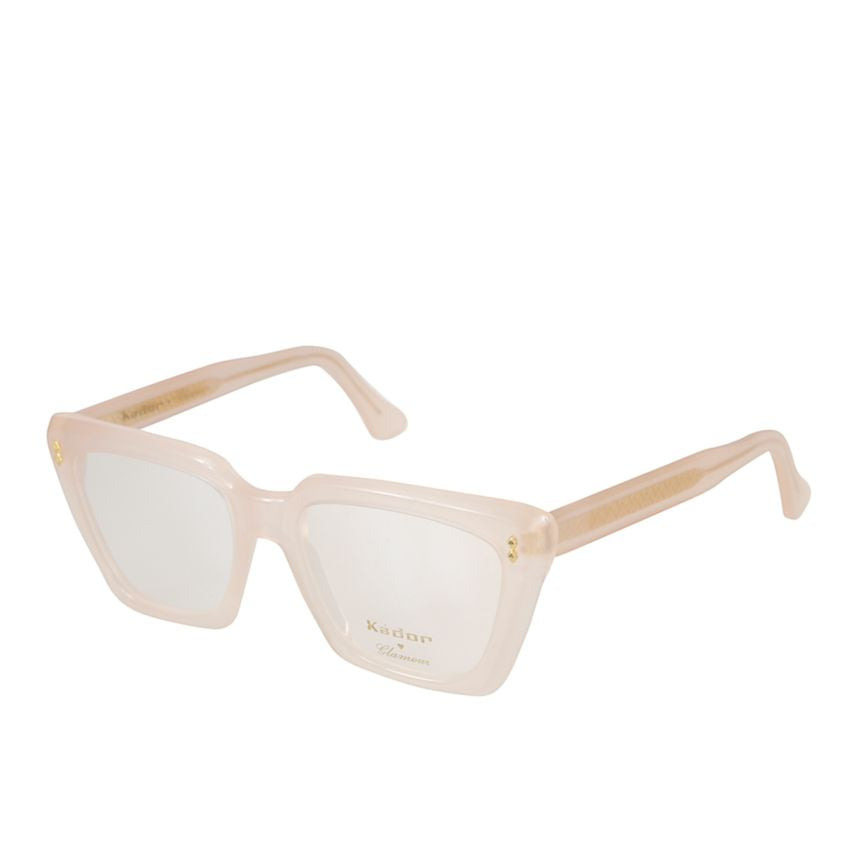 Kalipso Glamour Translucent Soft Beige Sunglasses with Gold-Toned Temples