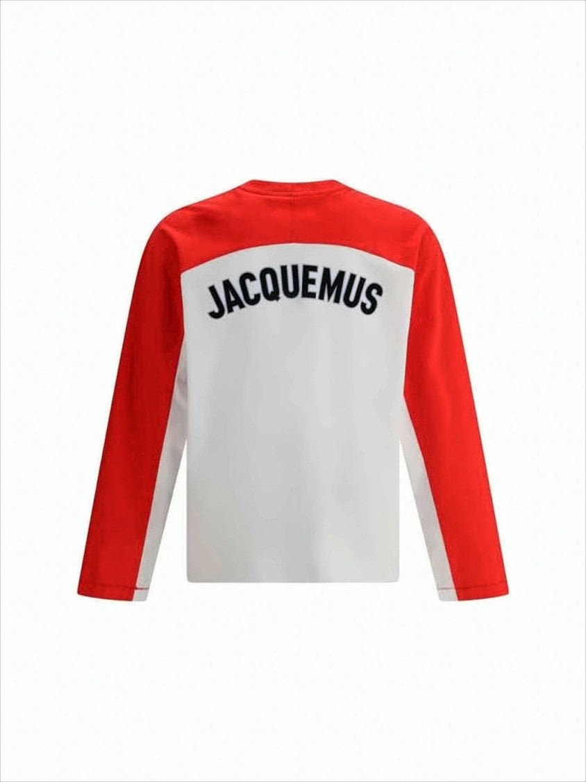 Color-Block Long-Sleeve T-Shirt With Logo Accents