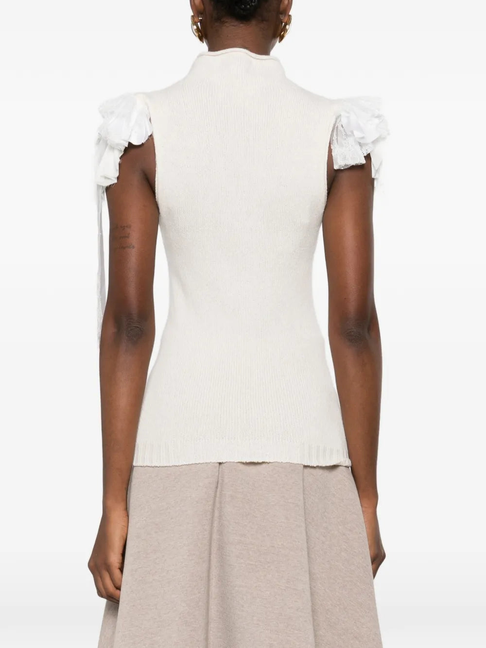 Fitted Neutrals Top with Design