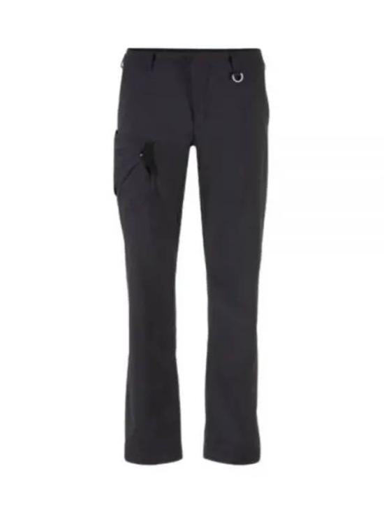 Sleek Fitted Straight Pants With Functional Detailing