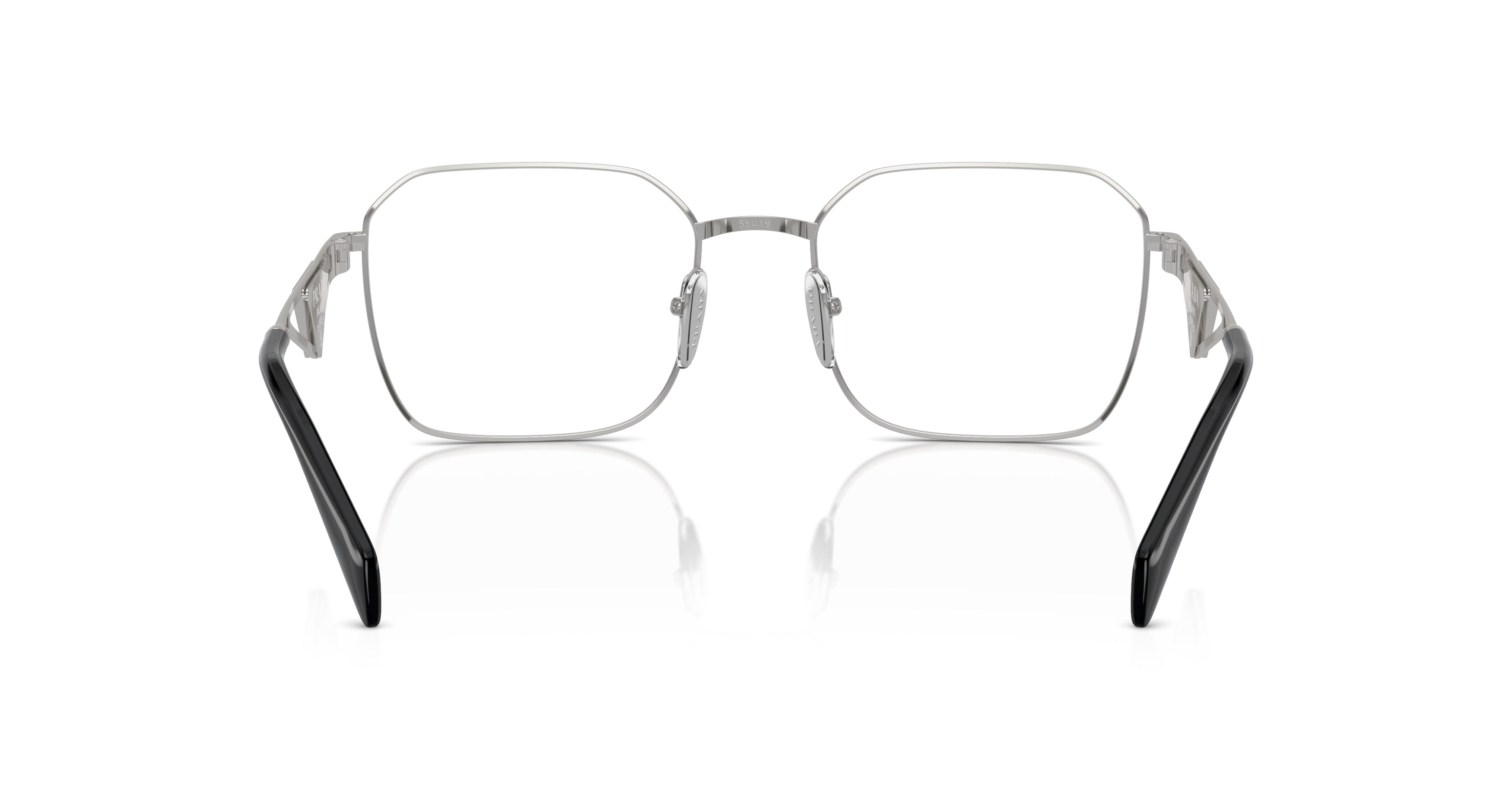 0pr A51v Geometric Oversized Square Frame Prada Eyeglasses