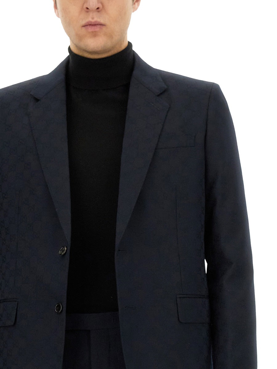 Textured Wool Jacquard Dress with Tailored Silhouette