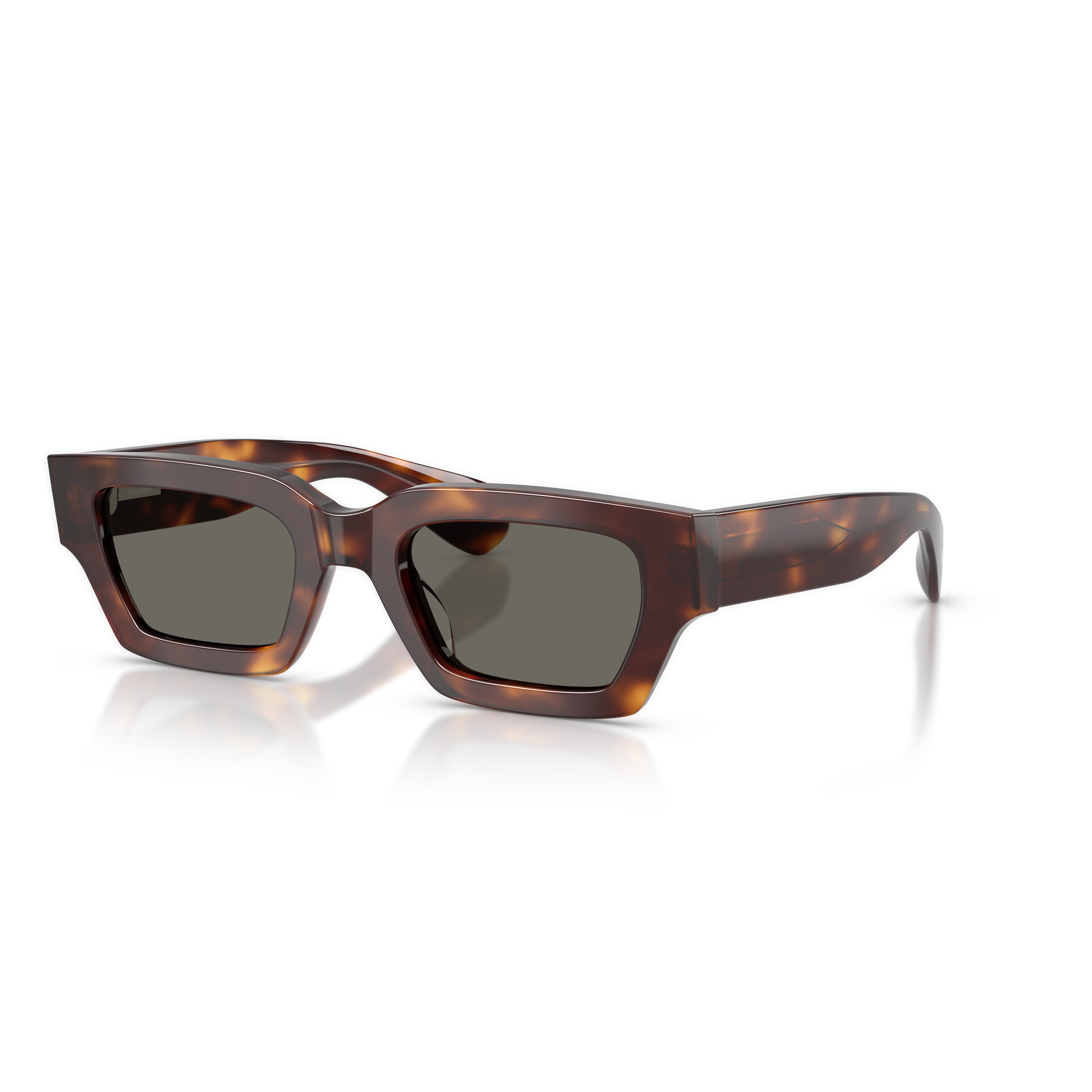0Ov5612Su Bold Rectangular Frame Tortoiseshell Sunglasses