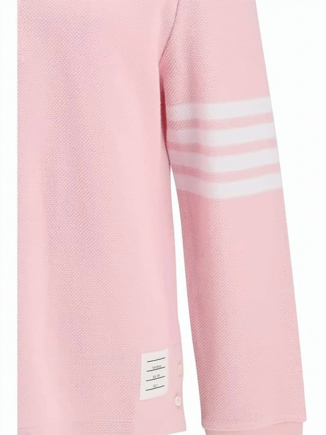 Textured Piqué Long Sleeve Polo Shirt