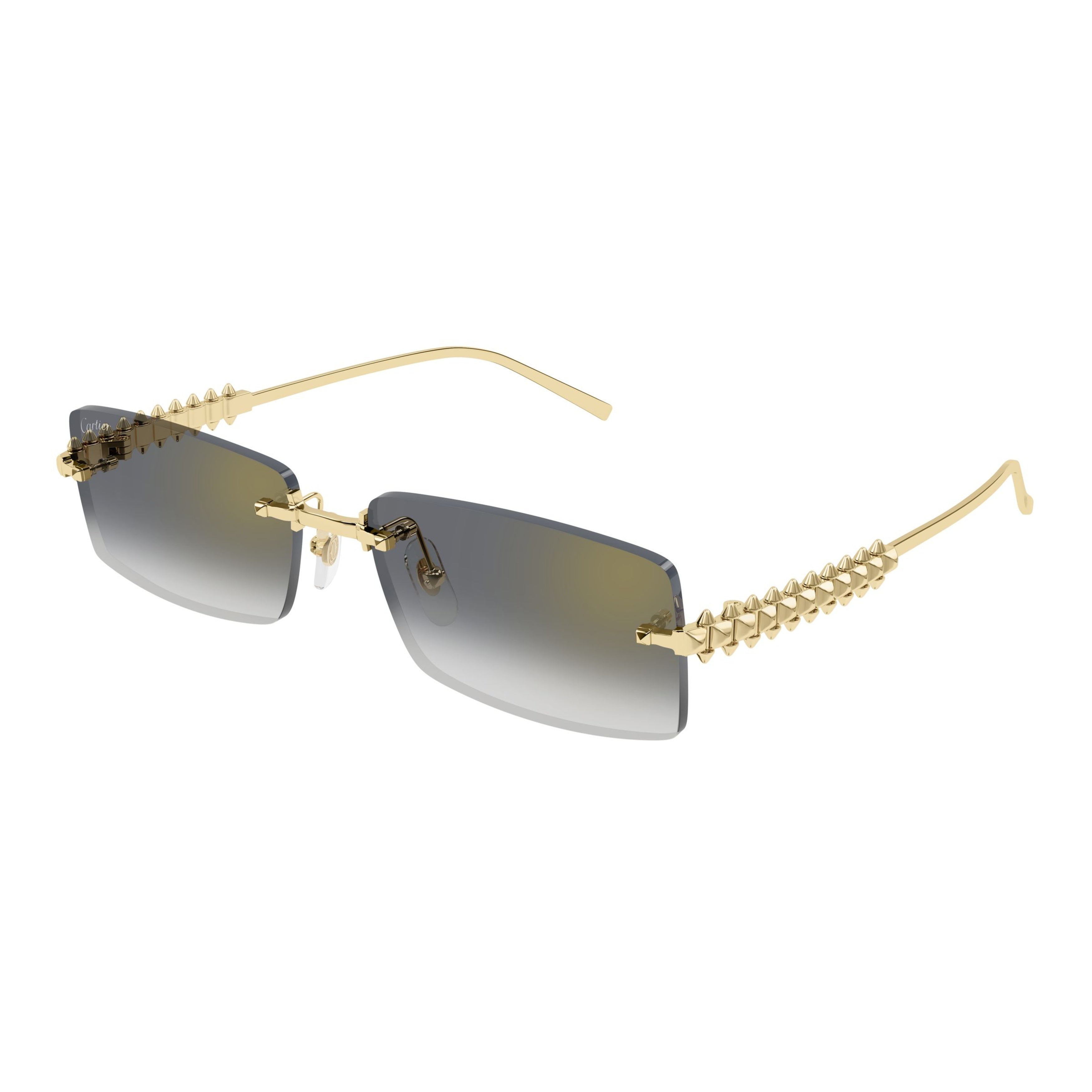 Ct0604s Rimless Rectangular Gradient Sunglasses
