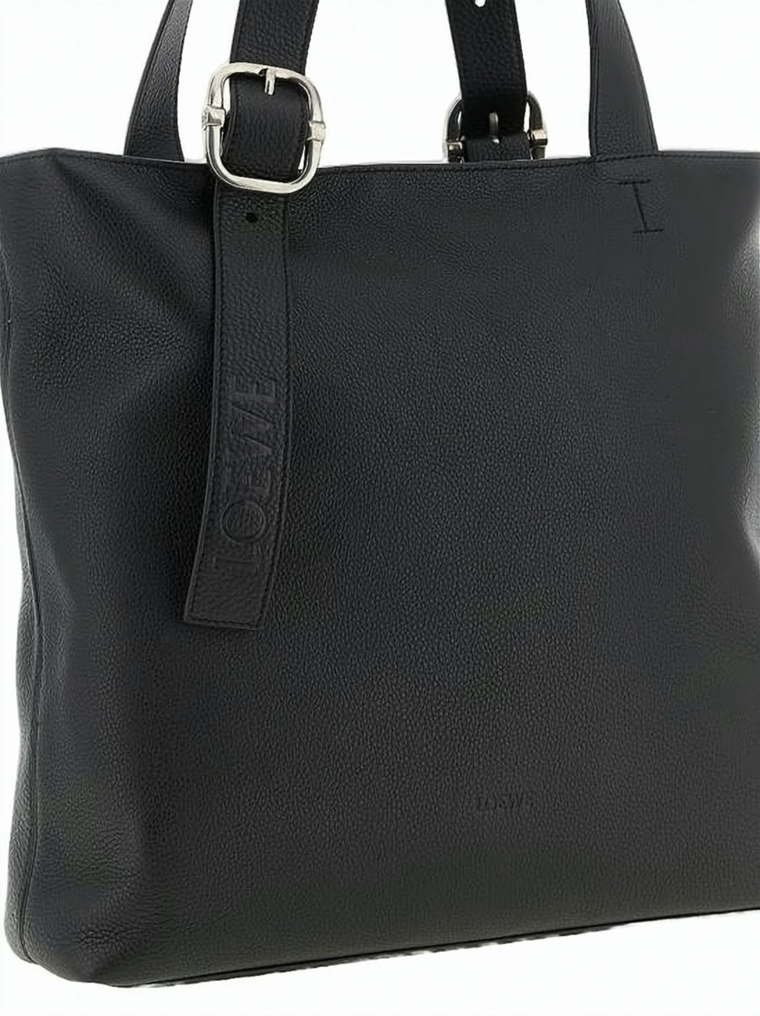 Textured Calf Leather Tote Bag