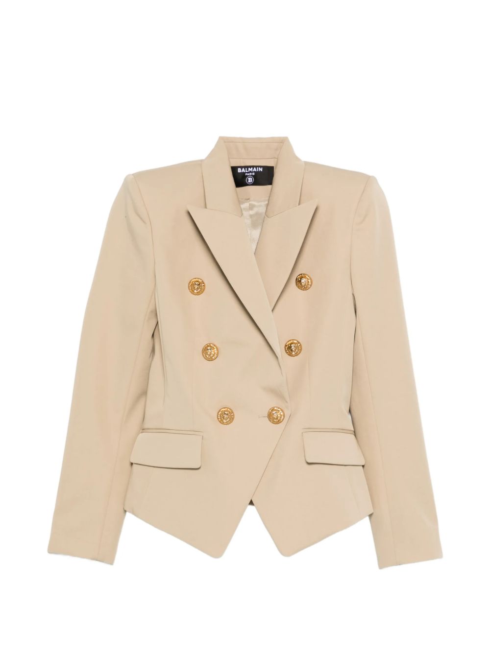 Tailored Double-Breasted Blazer with Structured Silhouette