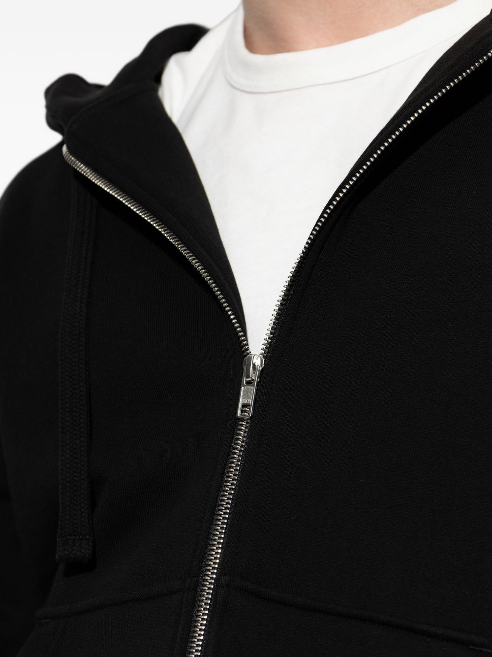 Black Round Neck Logo Knit Sweater
