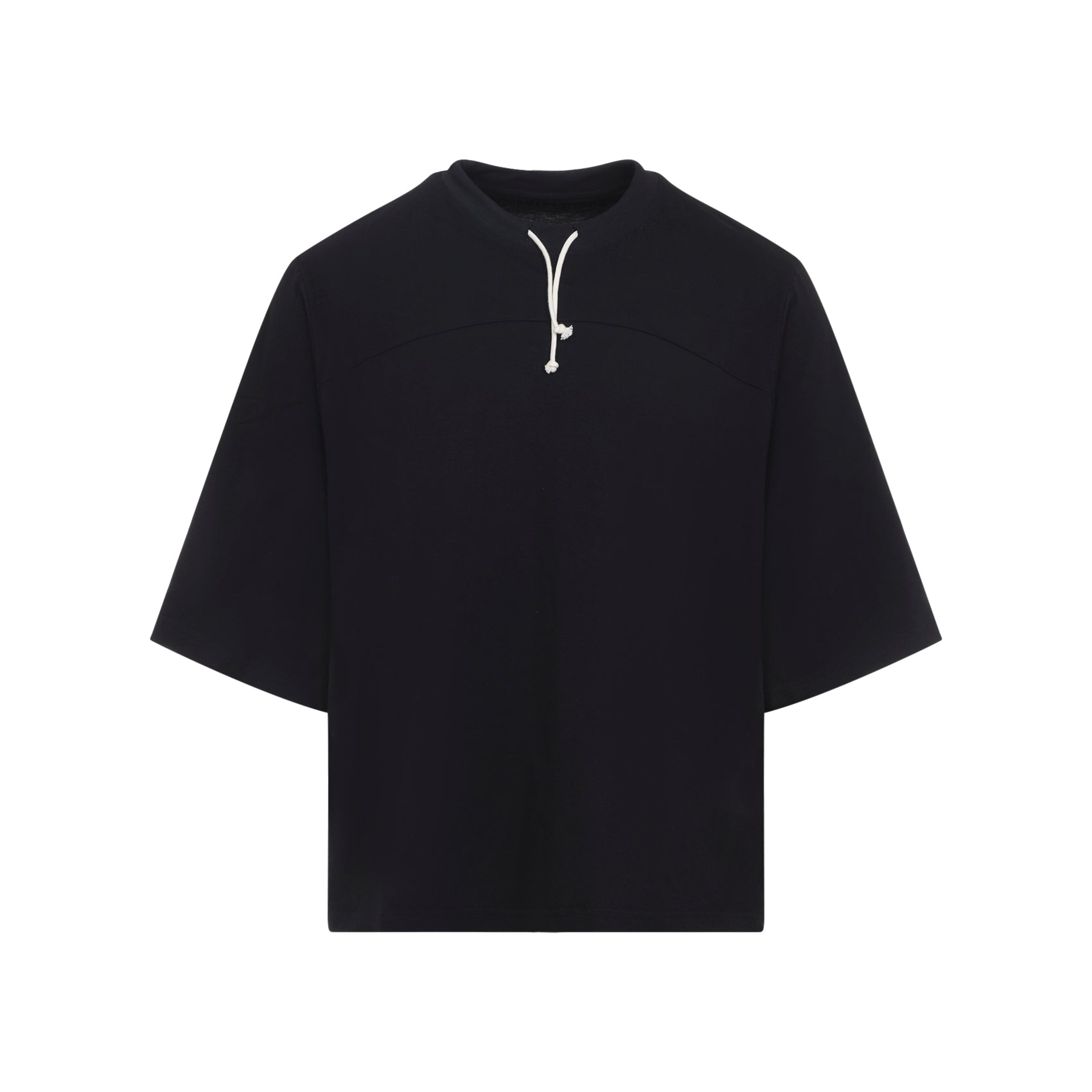 Loose-Fit Cotton T-Shirt With Round Neckline