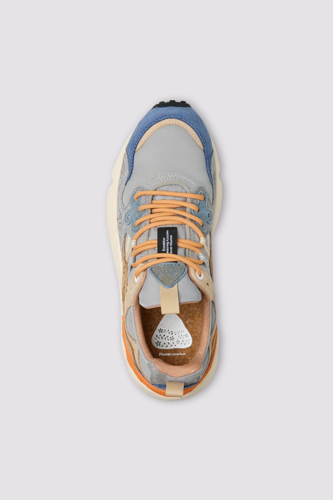 Multi-Layered Sneakers with Textured Black Outsole
