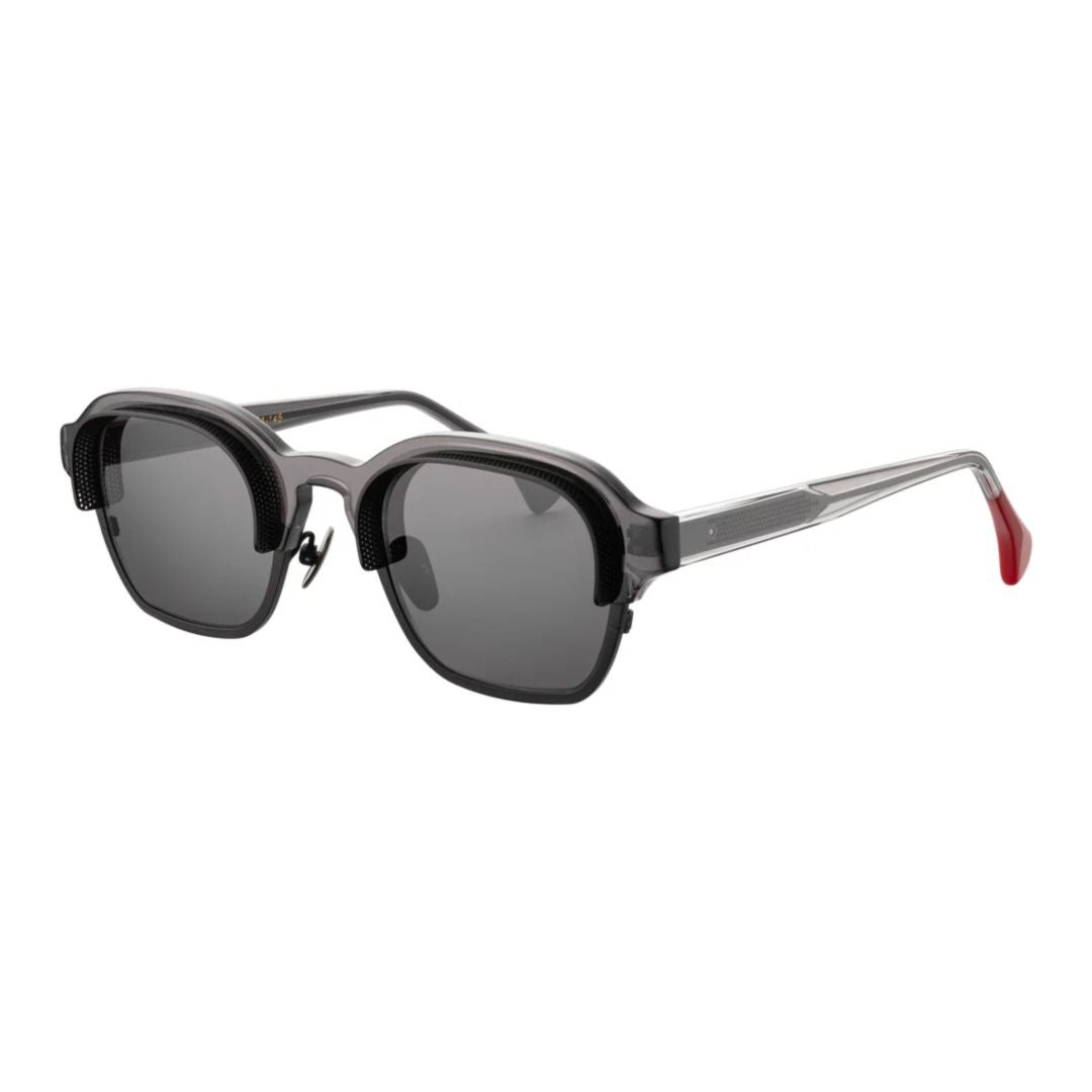 Bruh Bh-1 Square Frame Sunglasses with Dark Grey Acetate