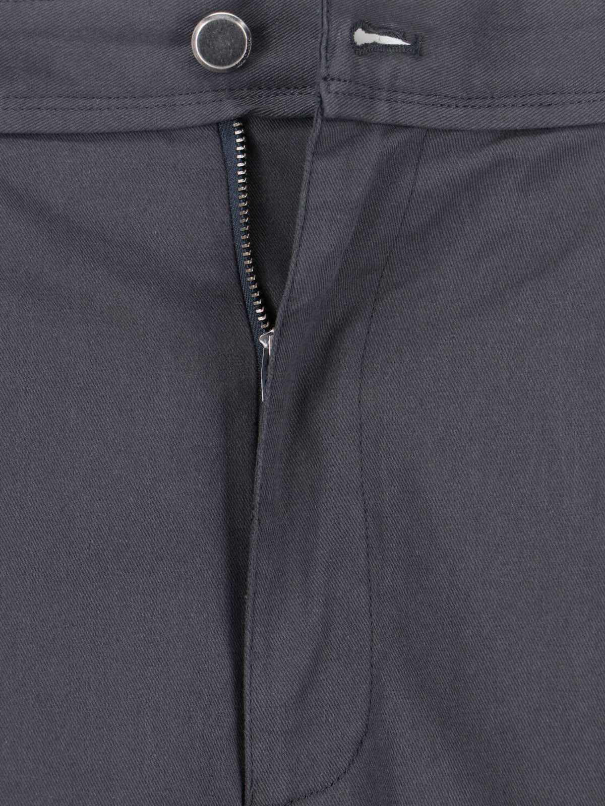 Grey Mid-Rise Tailored Pants