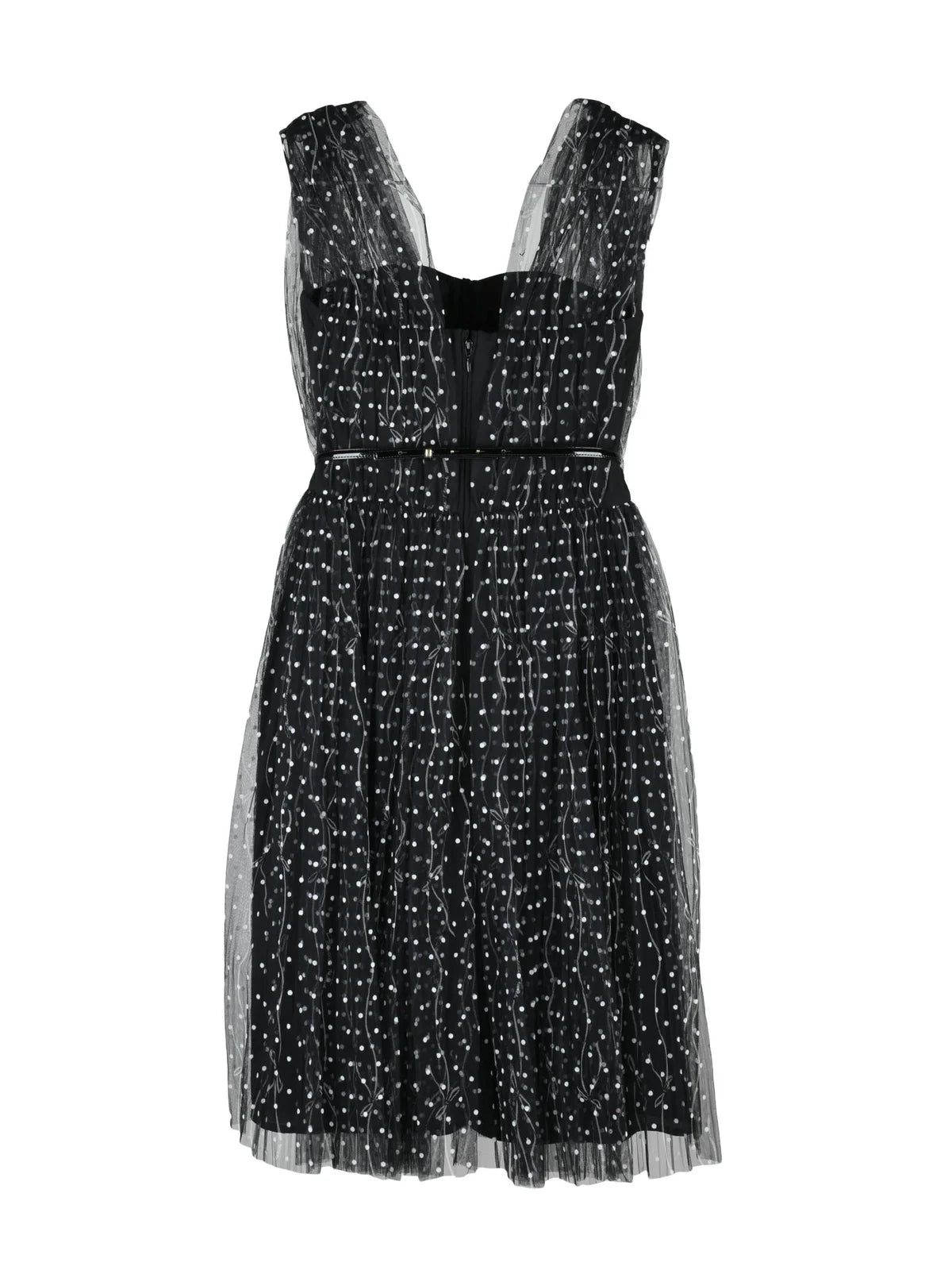 Black Polyester Women Short Tulle Dress