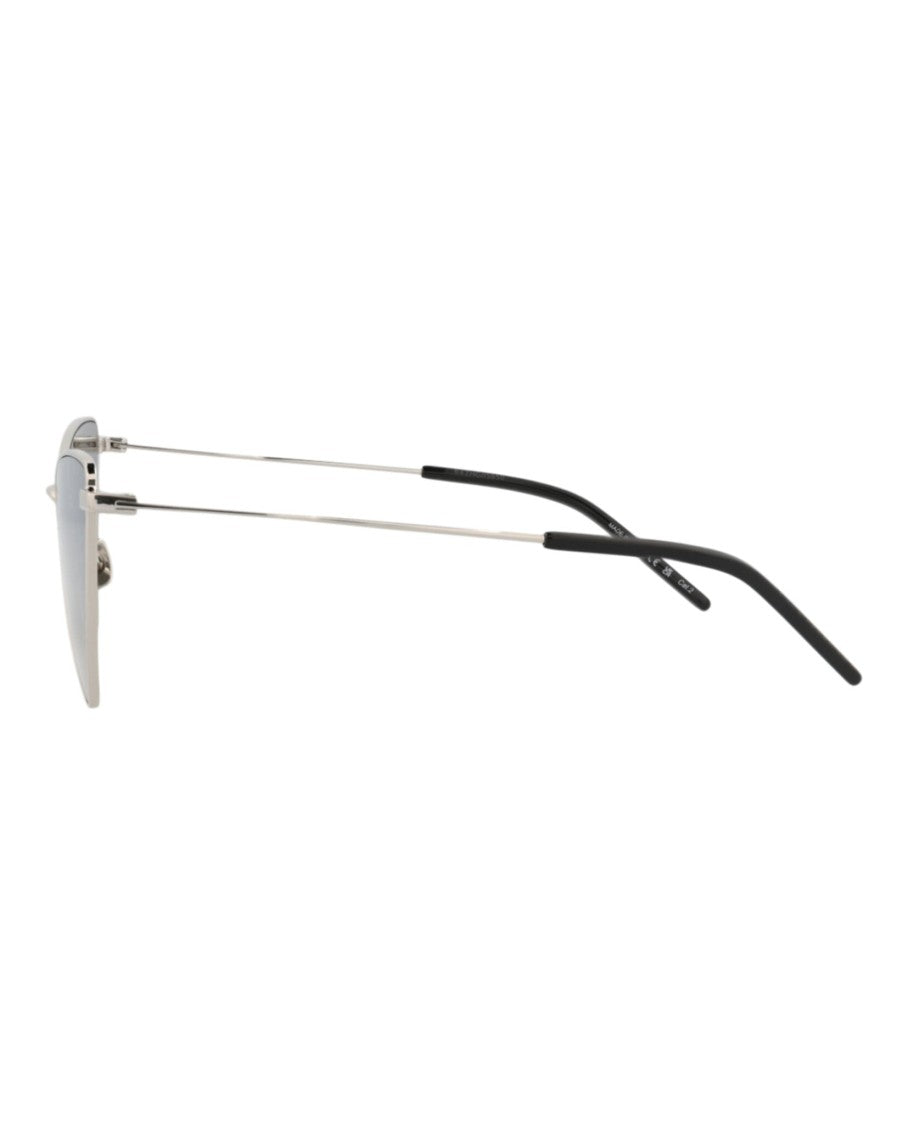 Cat Eye-Frame Metal Sunglasses