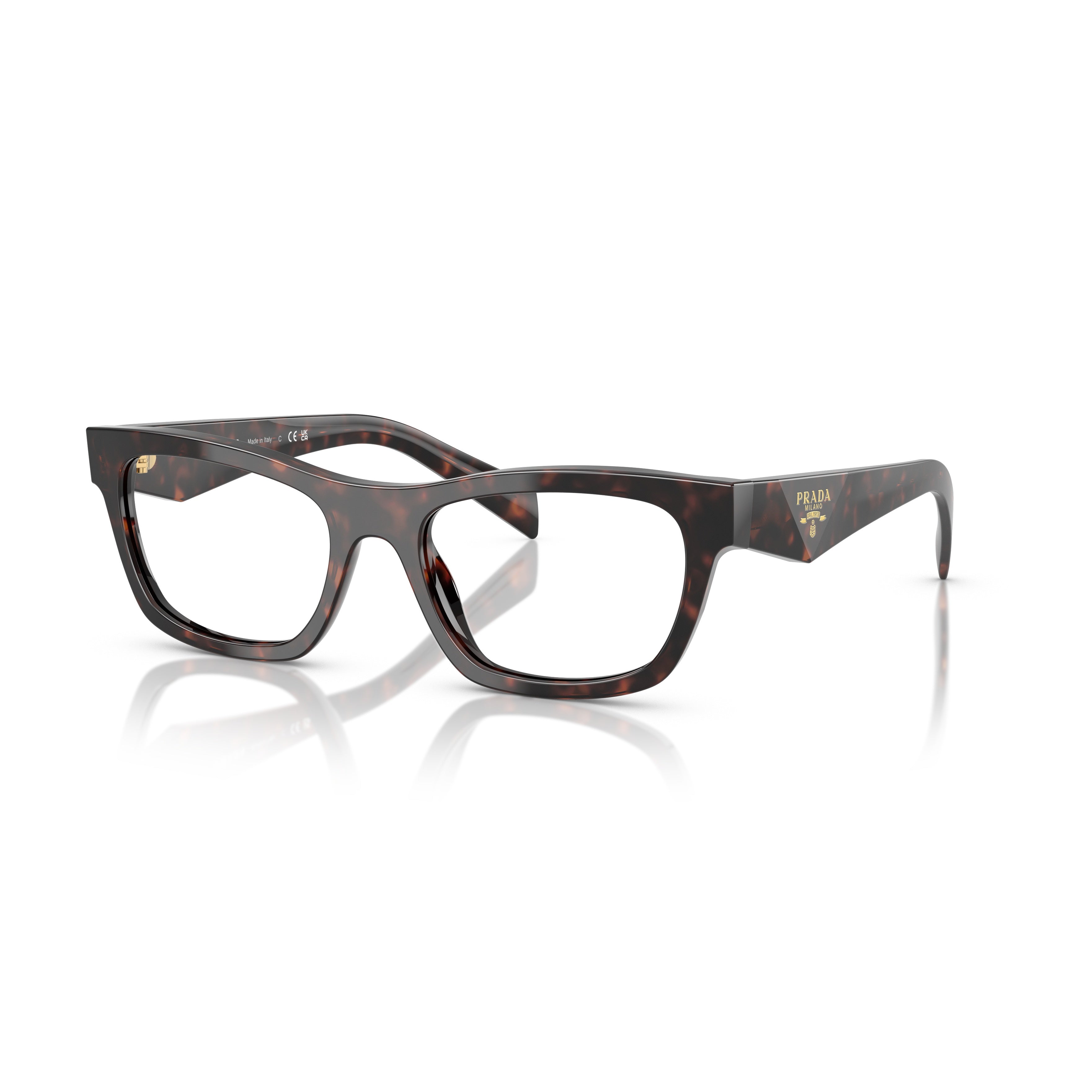 0pr B01v Rectangular Tortoiseshell Acetate Eyeglasses