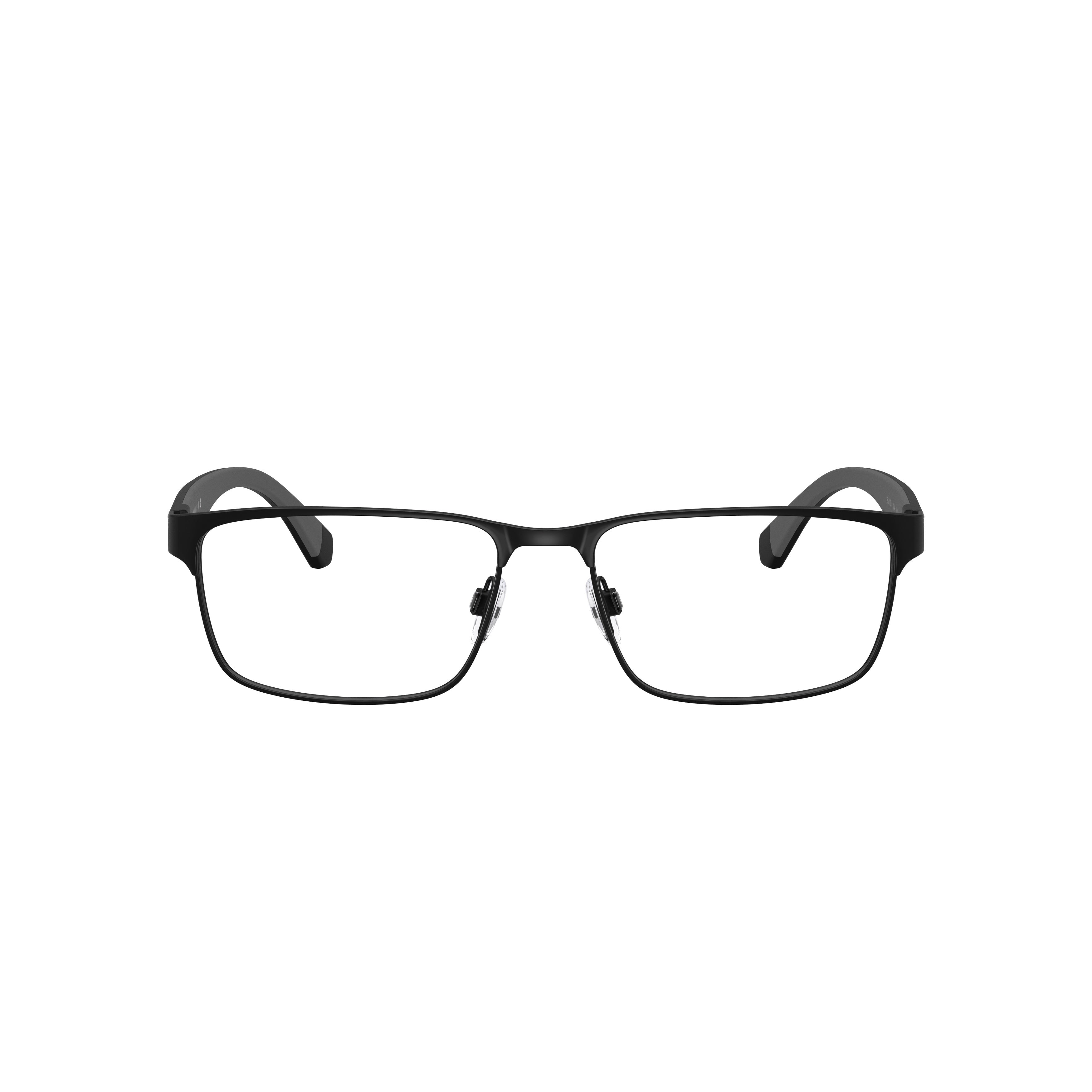 0ea1105 Rectangular Black Eyeglasses with Matte Finish