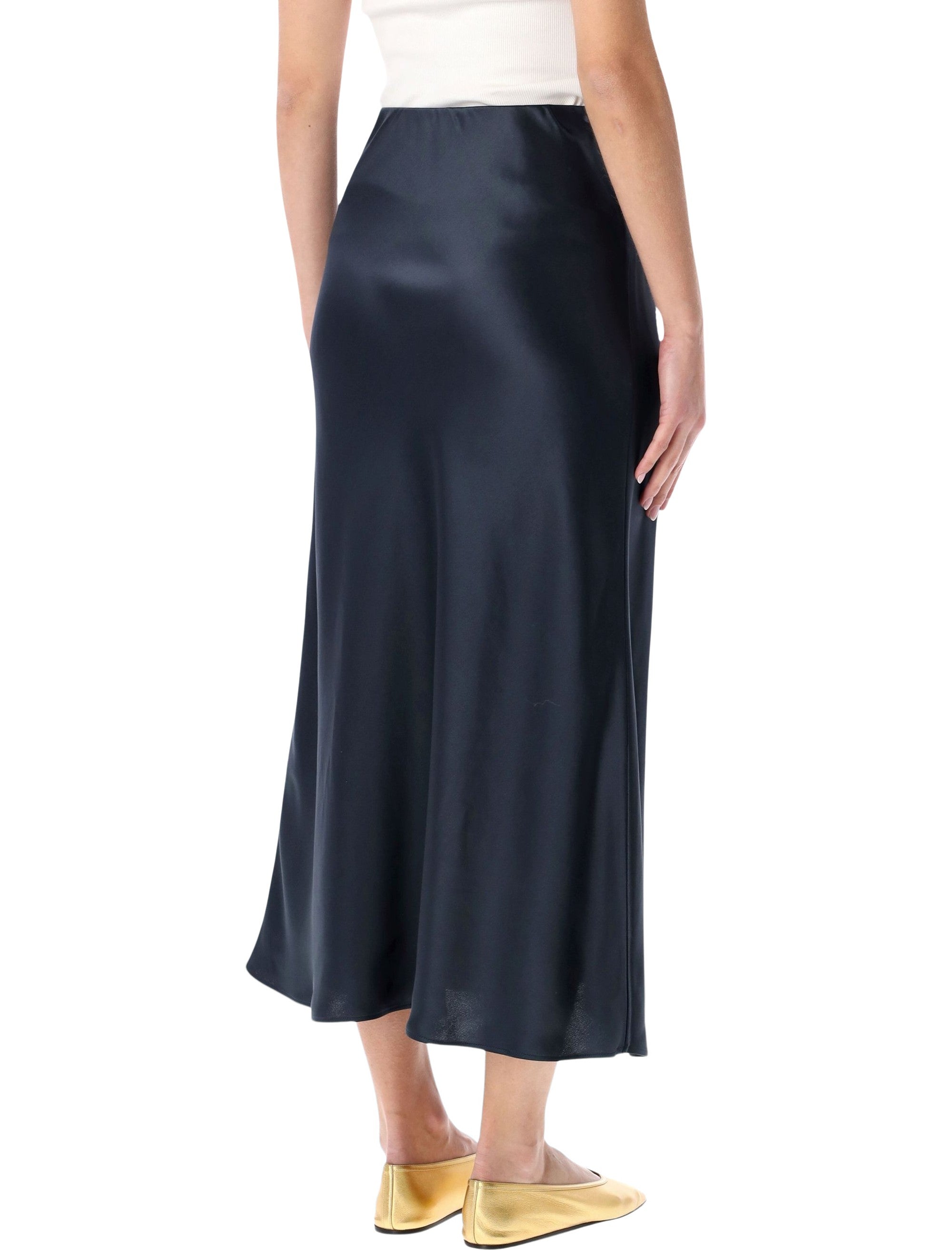 Satin Midi Skirt