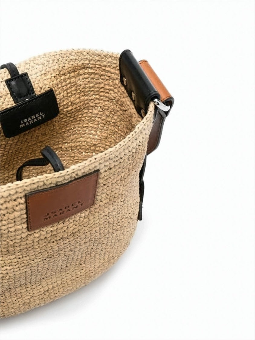 Woven Raffia Crossbody Bag