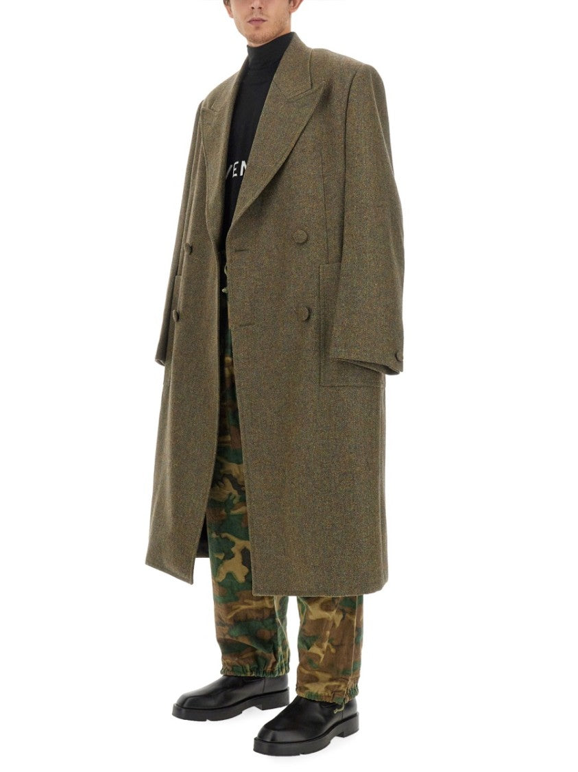 Double-Breasted Oversize Wool Coat