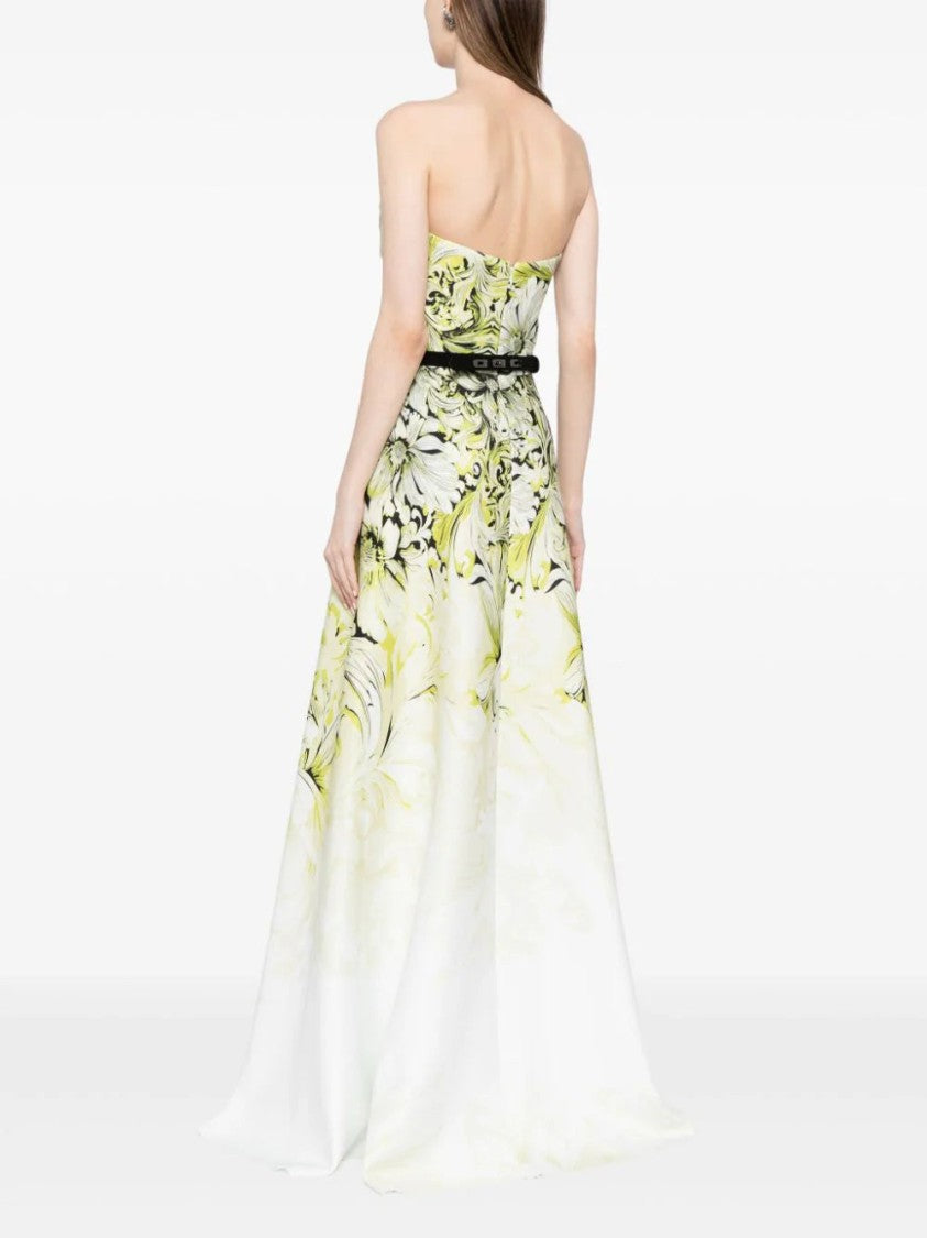 Sk Jet Black Strapless A-Line Dress