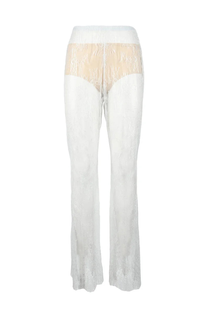 Polyamide Trousers - White