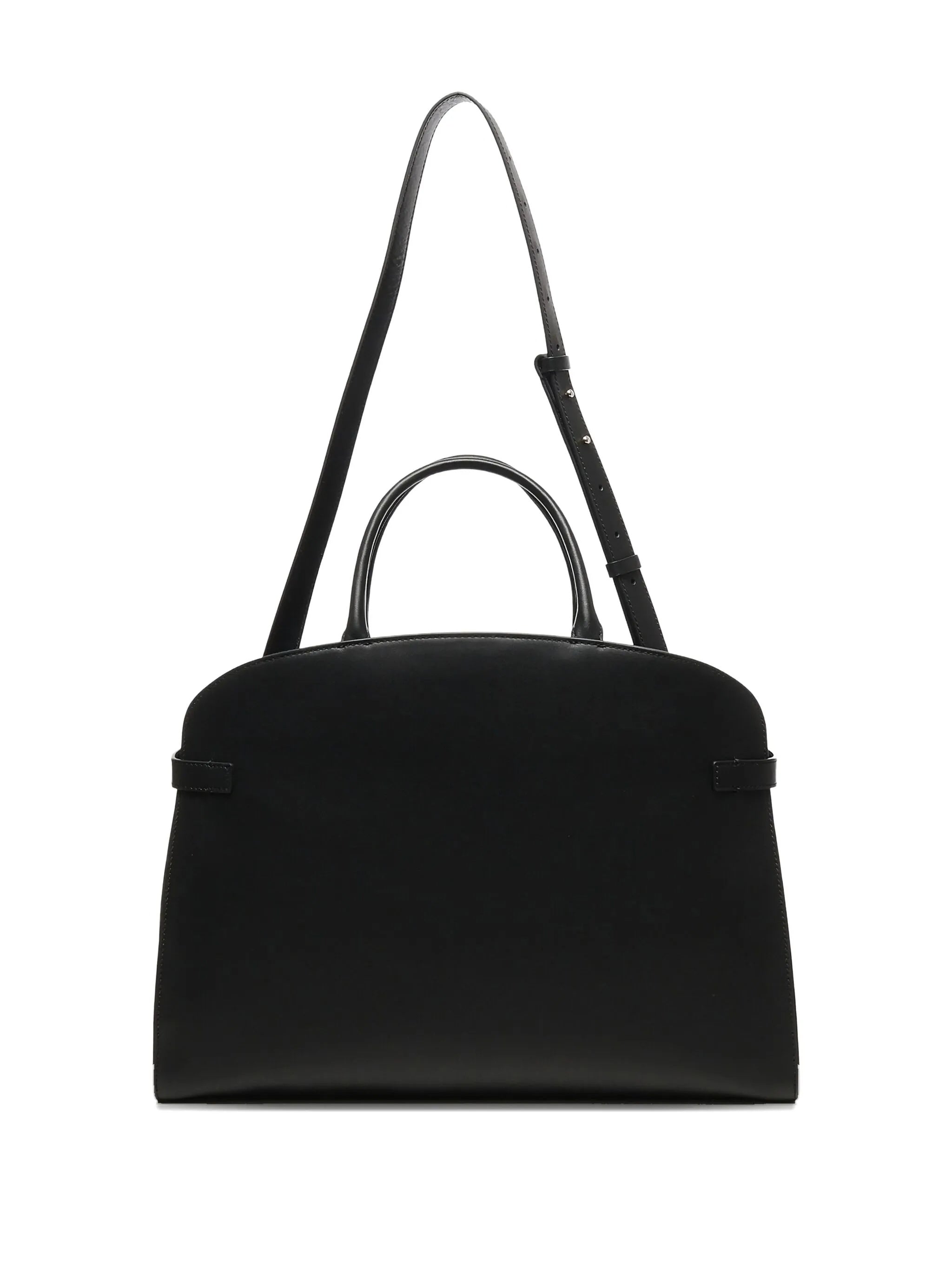 Sabine Structured Leather Metallic Buckle Handbag
