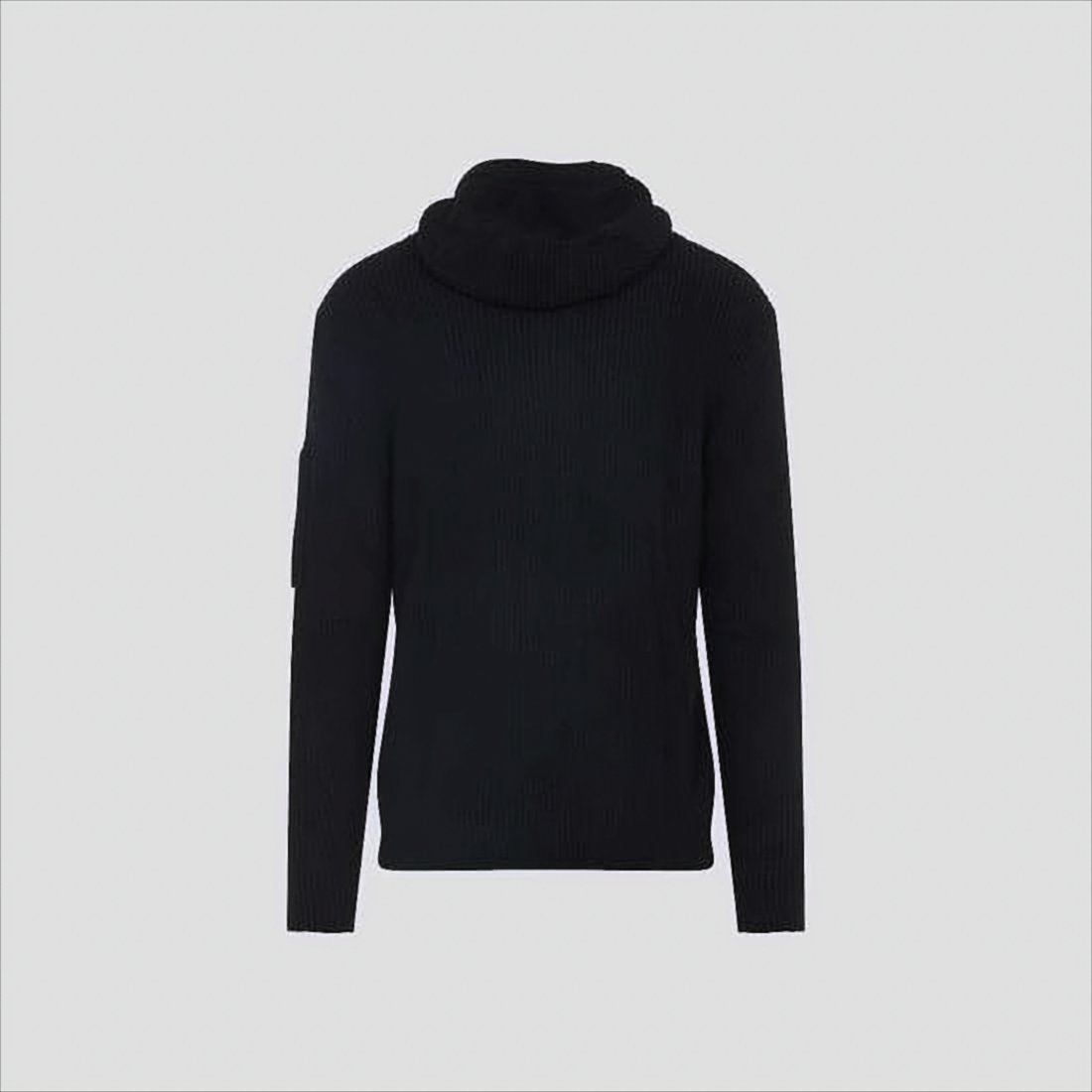 Ribbed Knit Zip-Up Sweater with Hood