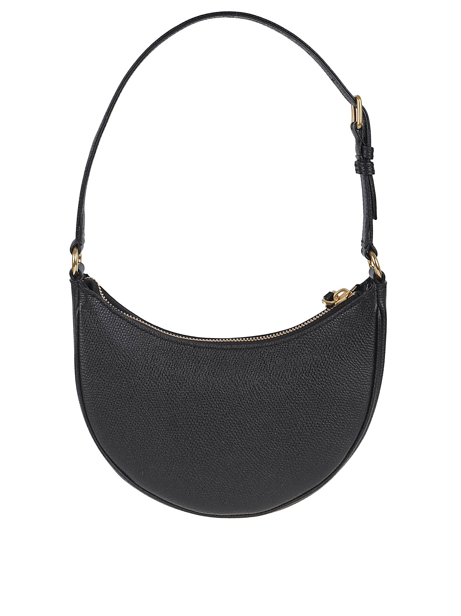 Grainy Calfskin Mini Hobo Bag with Antique Brass Hardware