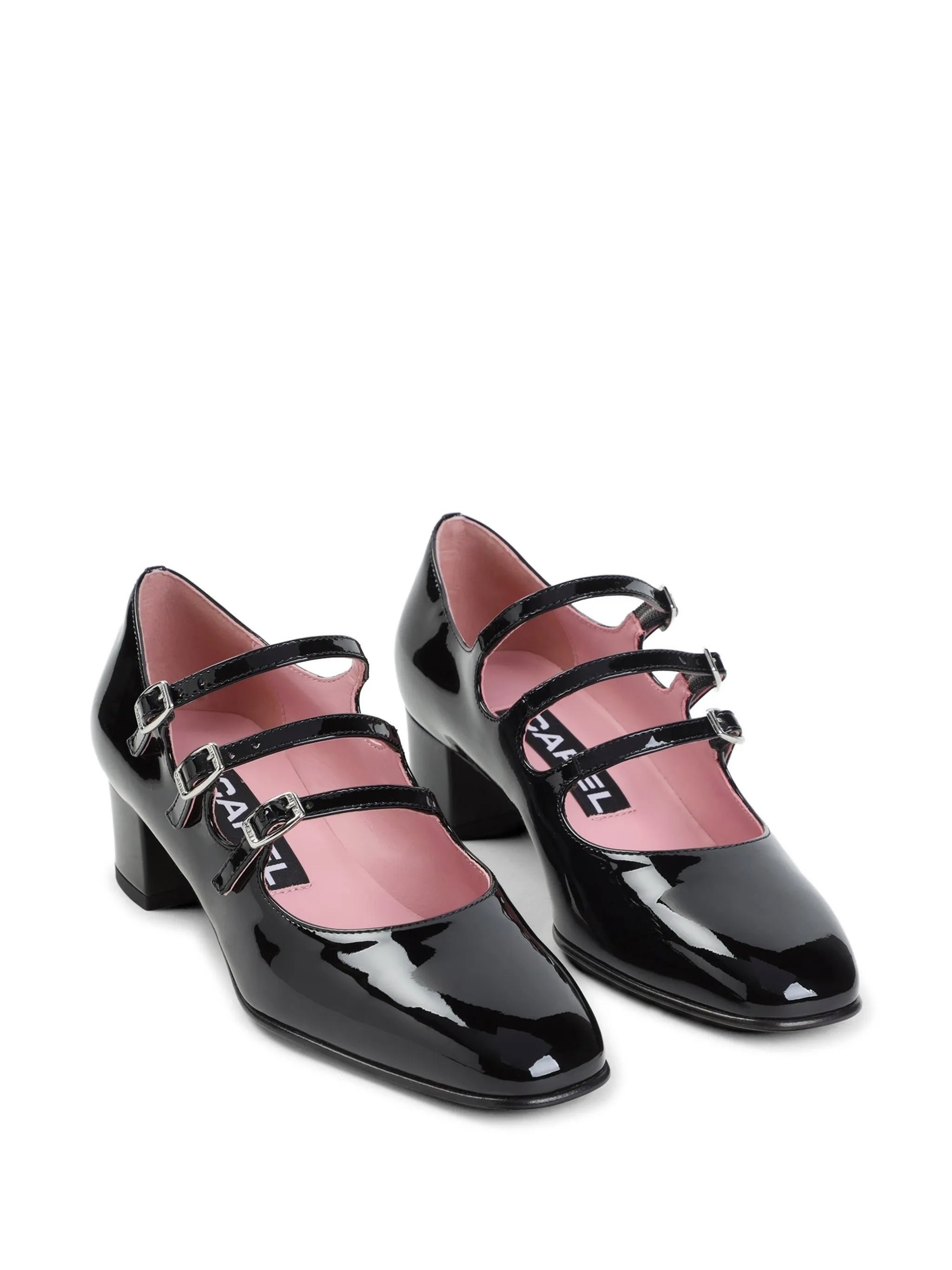 Kina Patent Leather Block Heel Shoes