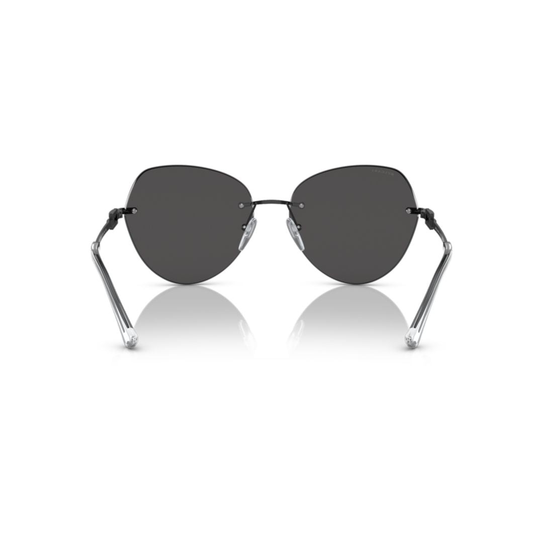 6183 Sole Rimless Oversized Cat-Eye Sunglasses