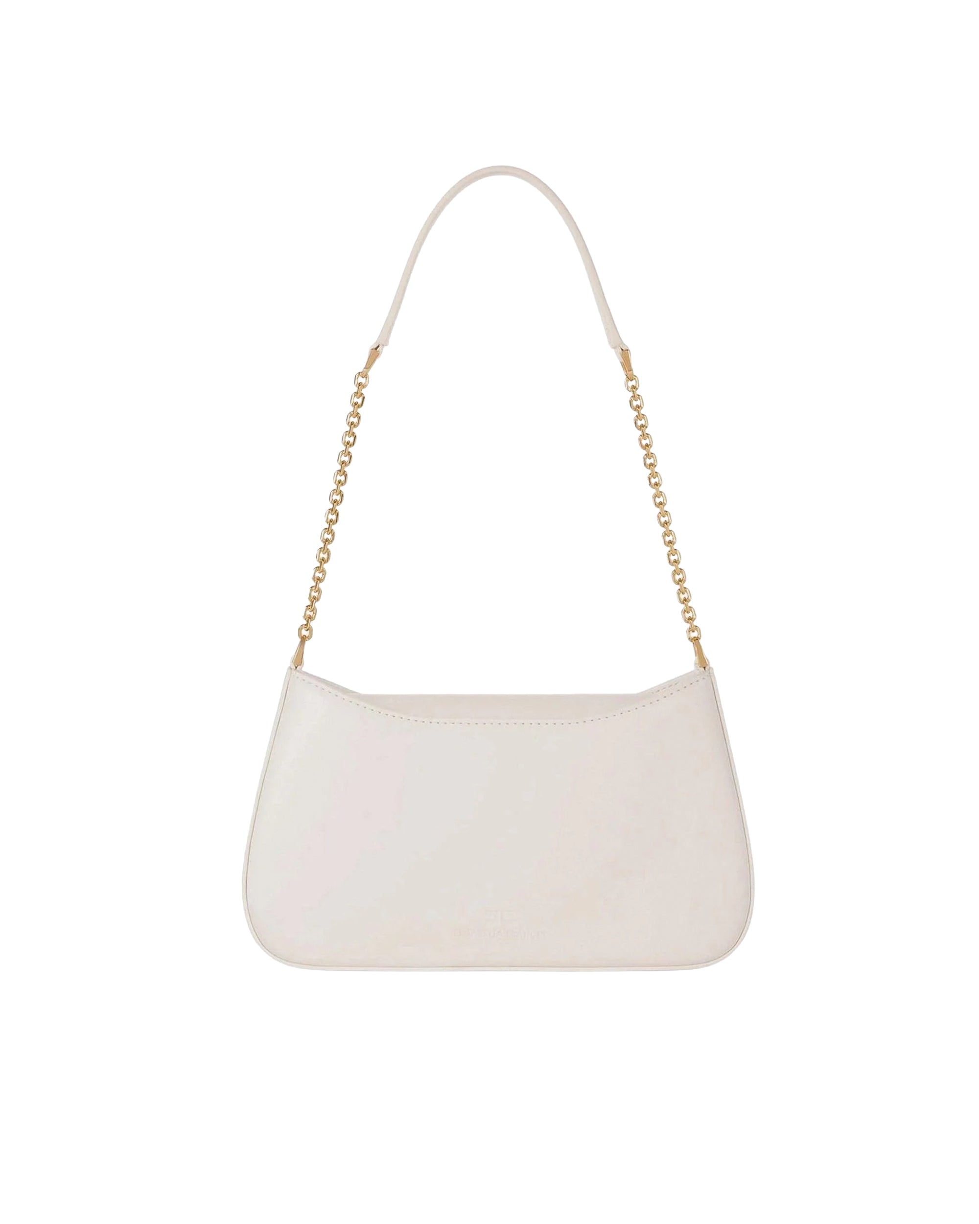 V-Cut Shoulder Bag With Gold Logo Detail