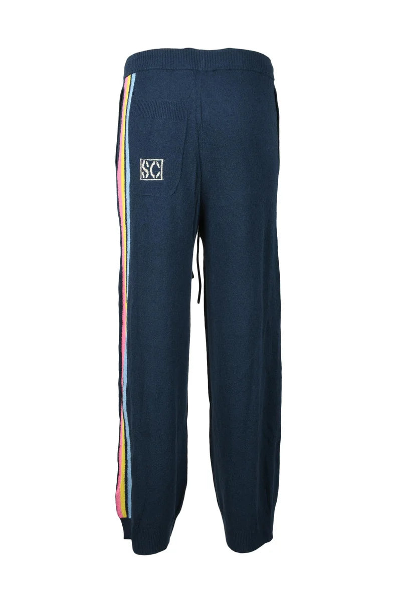 Blue Terrycloth Trackpants