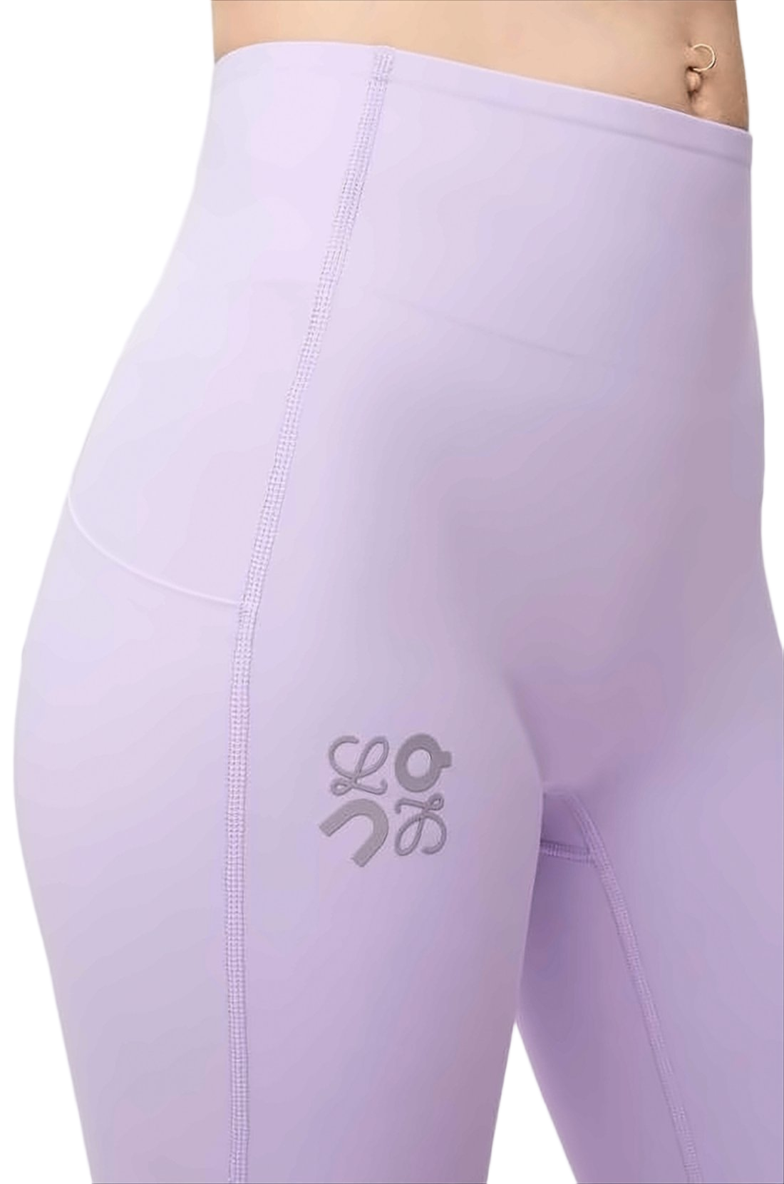 High-Waisted Wide-Leg Pants with Subtle Logo Detail