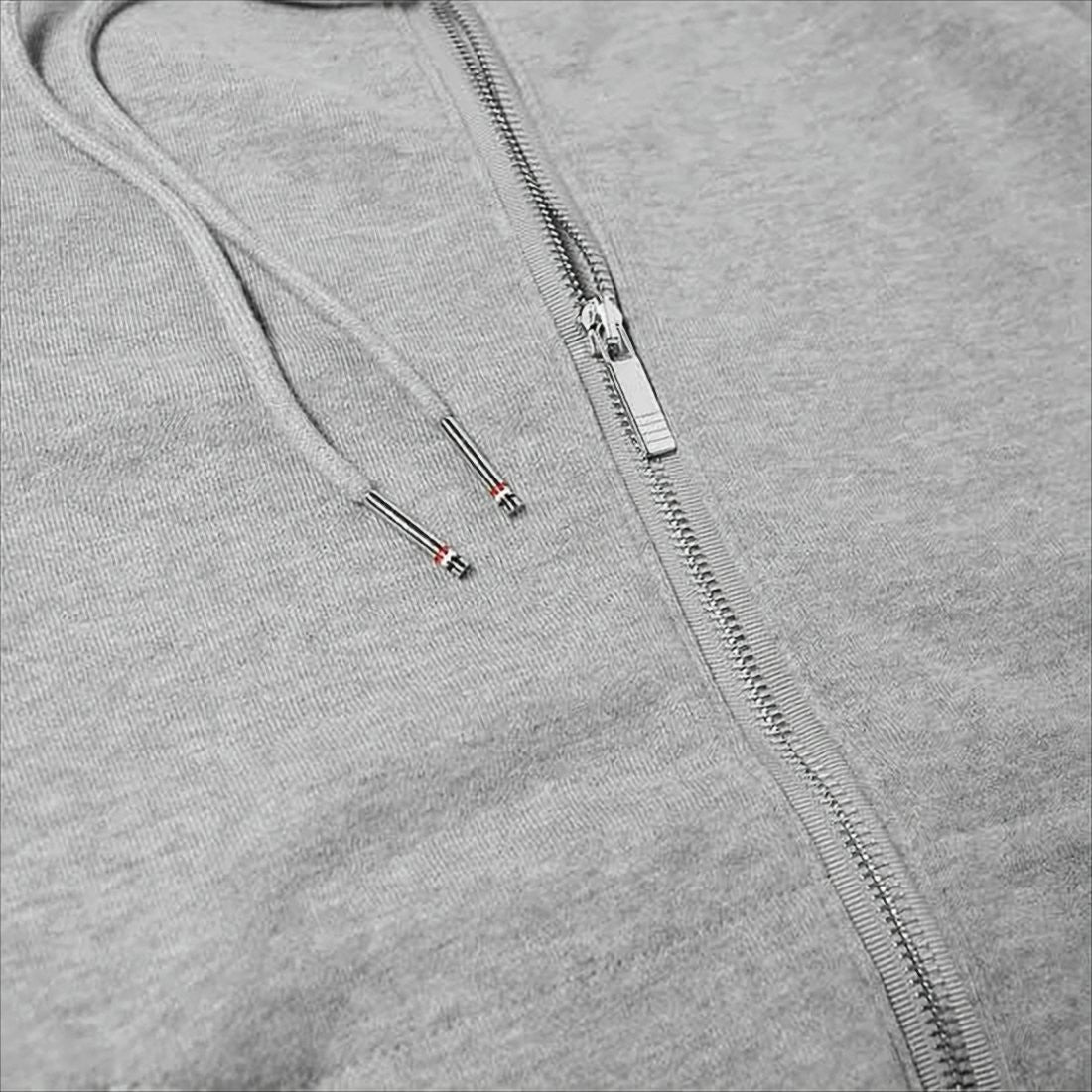 Two-Way Zip-Up Hoodie with Signature Stripe Detail