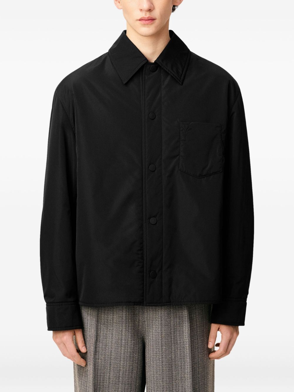 Padded Black Casual Jacket