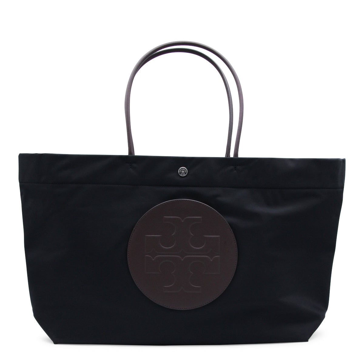 Embossed Logo Black Tote