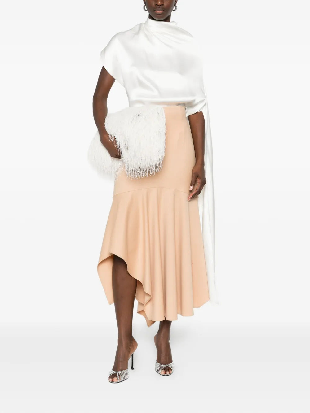 Flowing Silhouette Skirt with Soft Drape