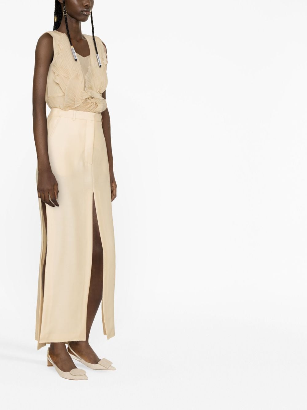 Ankle-Length A-Line Maxi Skirt