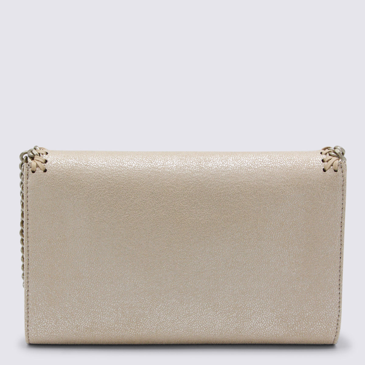Gold Faux Leather Falabella Mini Crossbody Bag