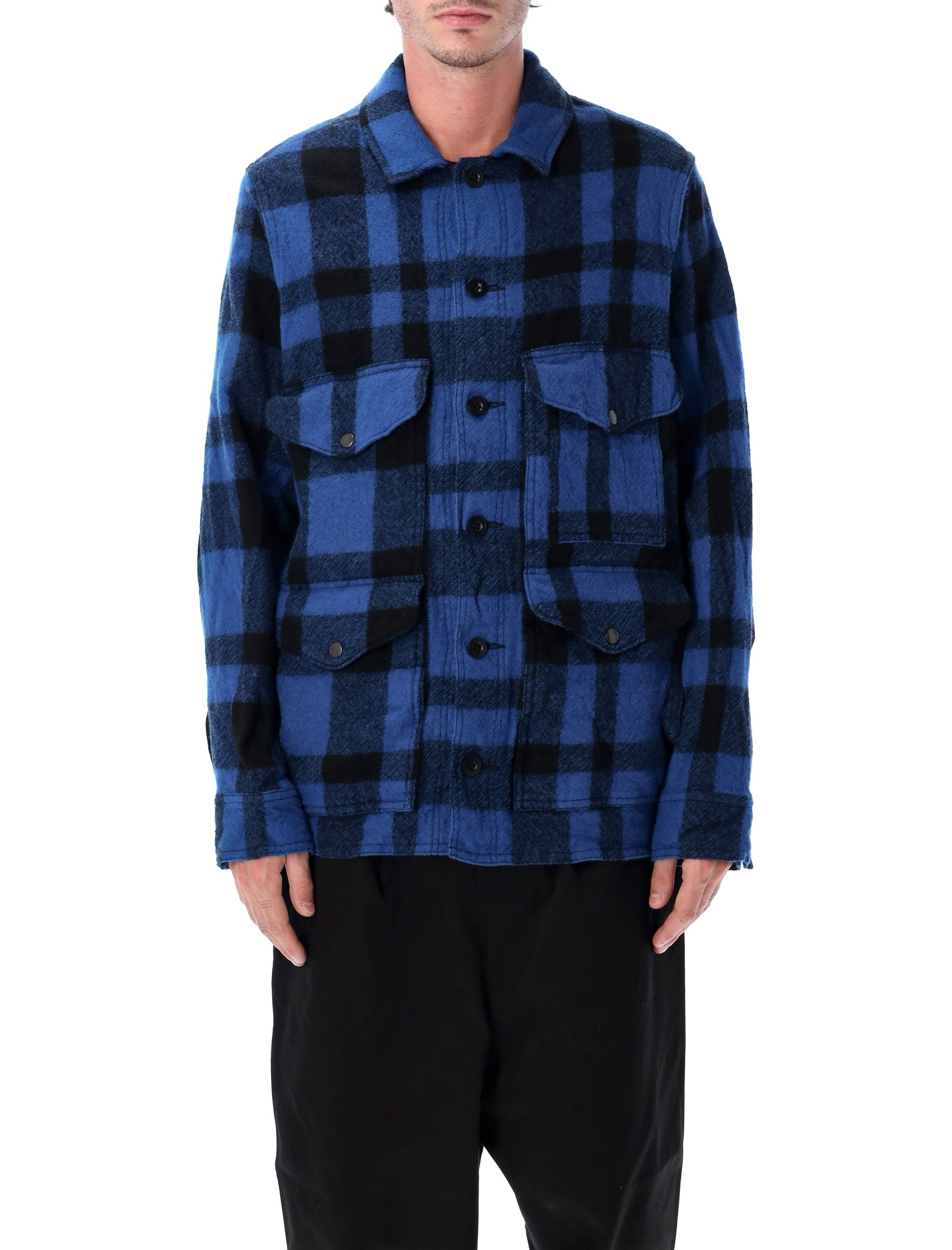 Wool Checked Work Jacket
