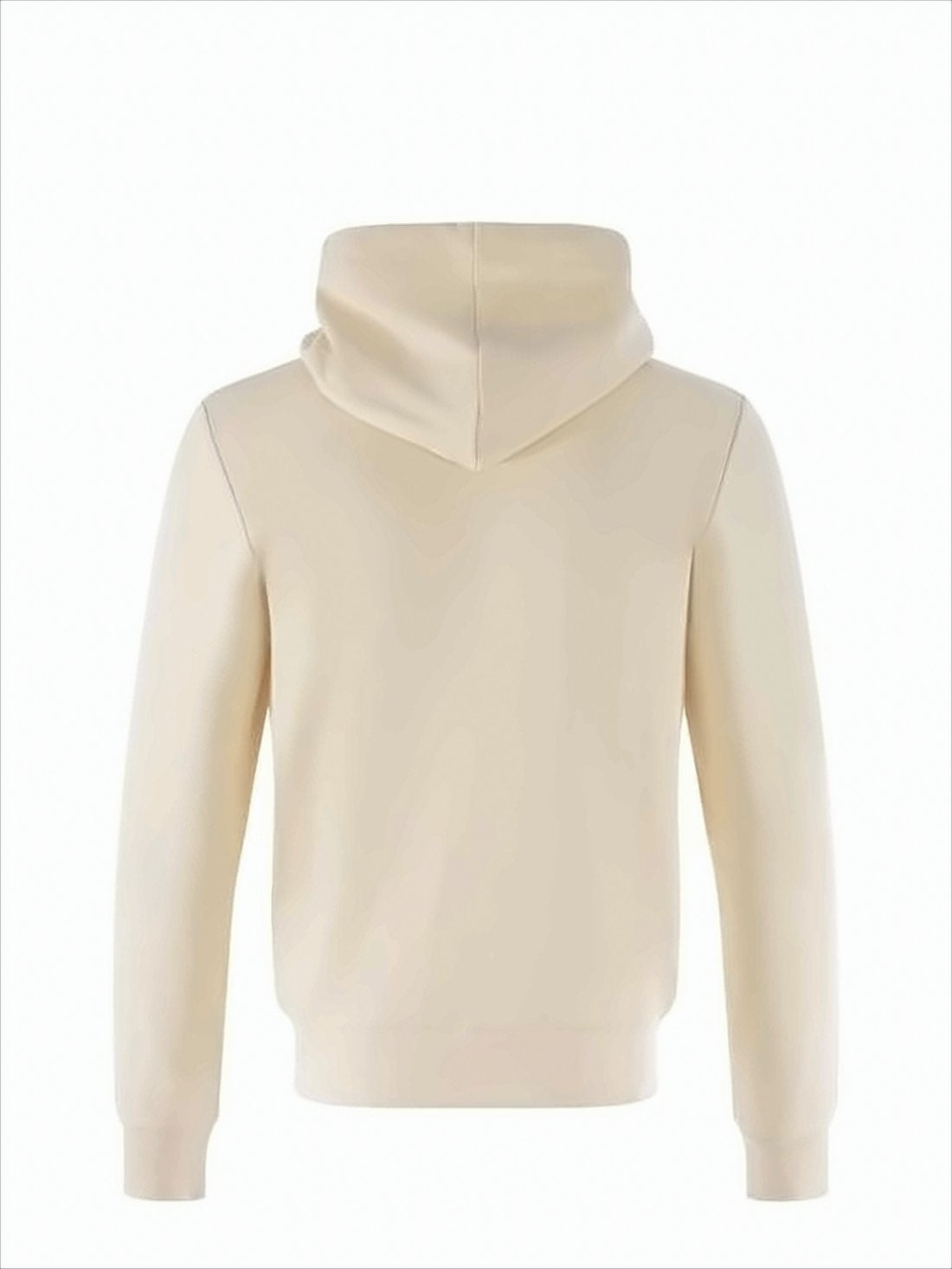 Cream Relaxed-Fit Hoodie