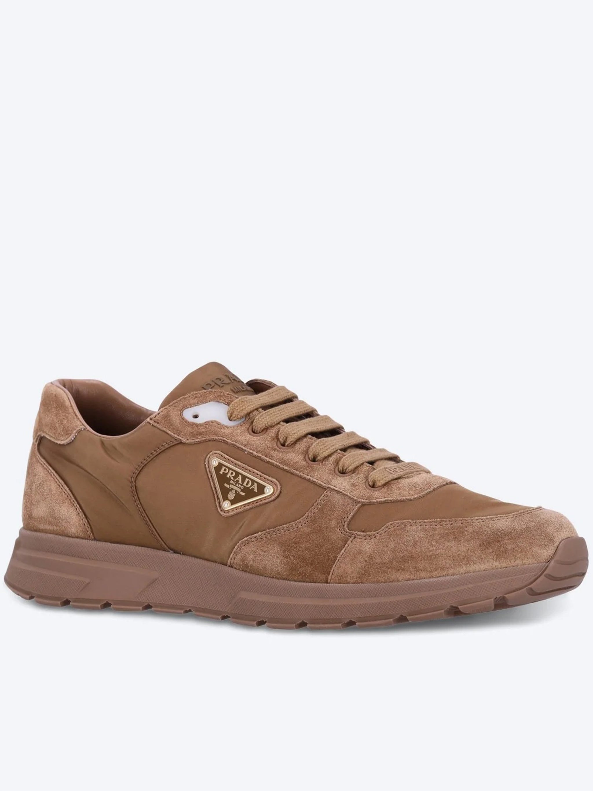 Earthy Brown Prax 2.0 Nylon/Suede Sneakers