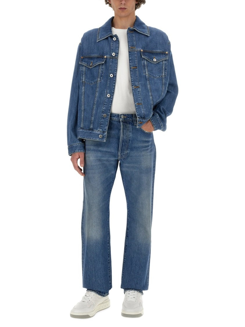 Classic Five-Pocket Denim Jeans With Logo Detail