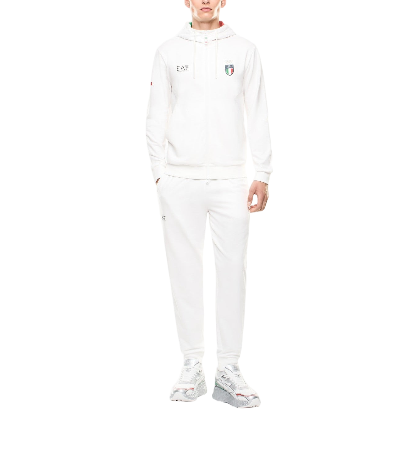 Tracksuit With Drawstring Hoodie