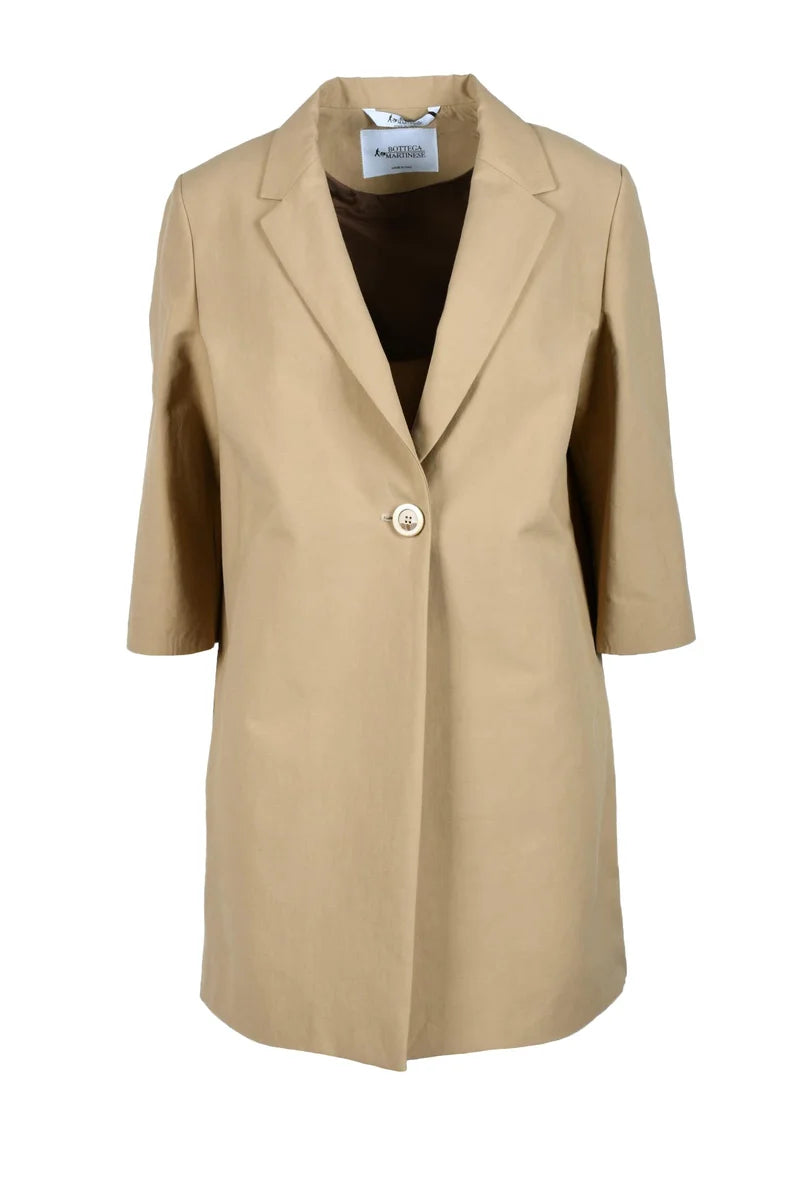Tailored Beige Short Coat