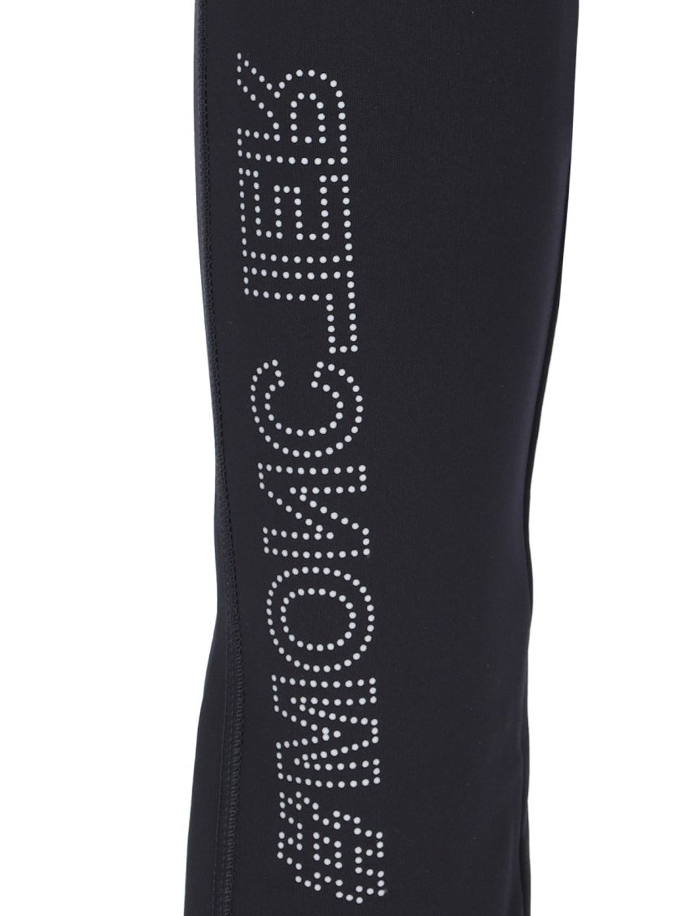 Studded Leggings In Black Stretch Nylon