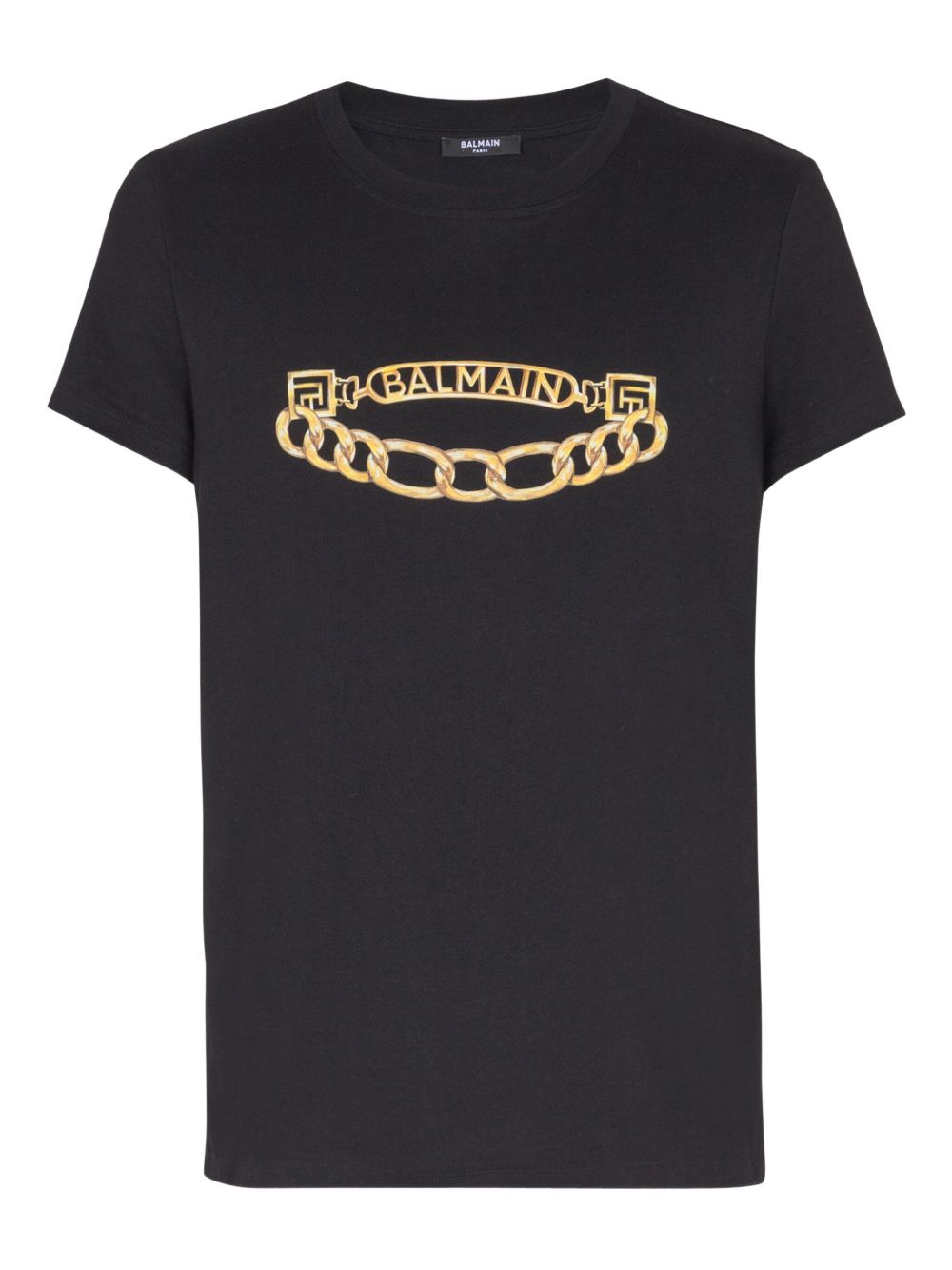 Black Short-Sleeve Crew Neck T-Shirt
