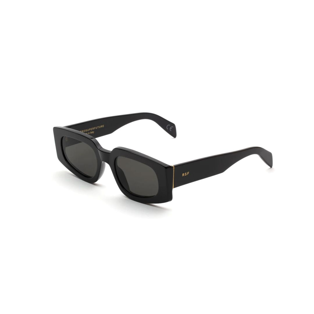 Tetra Black Bold Rectangular Frame Sunglasses
